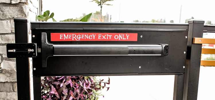 emergency push bar installation in Strawberry